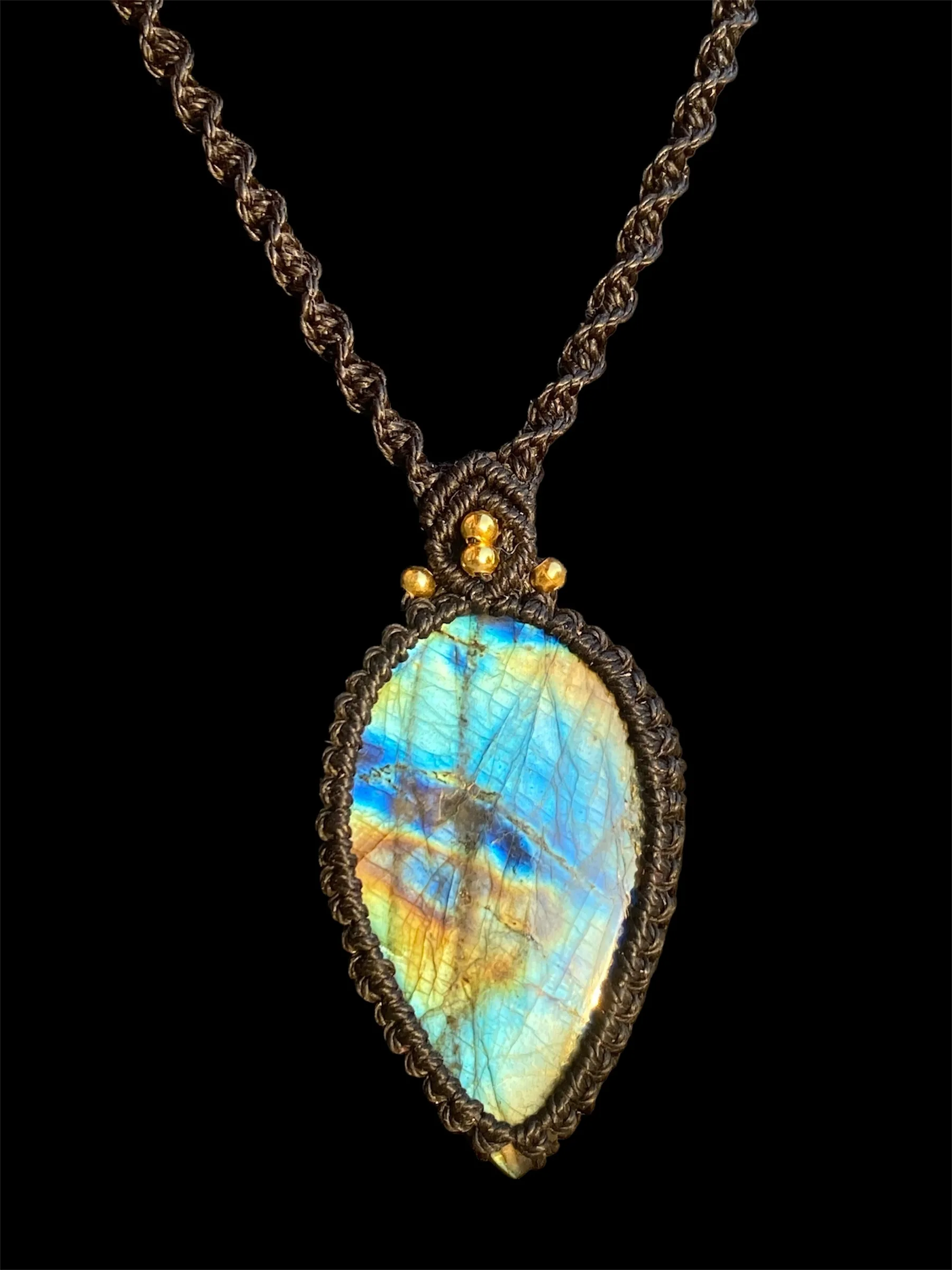 Collier “Auralis” – Labradorite Multicolore – Image 2
